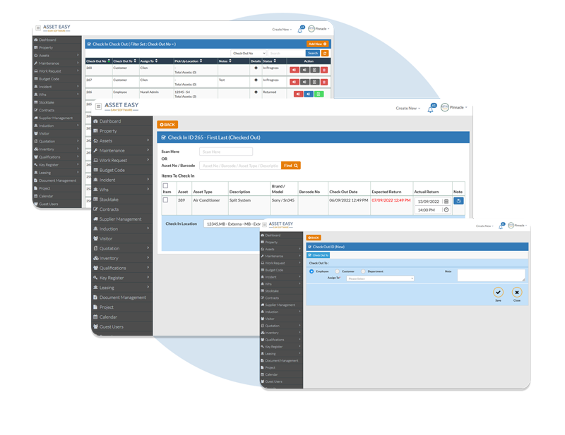 equipment checkout system